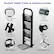Perfect Hand Truck & Ladder Combo: Comfortable Handle, Clamp Connector, Firm Screw Connection, Built-in Wheels, 10.5" & 14" Wide Pedals, Sturdy Base Plate.