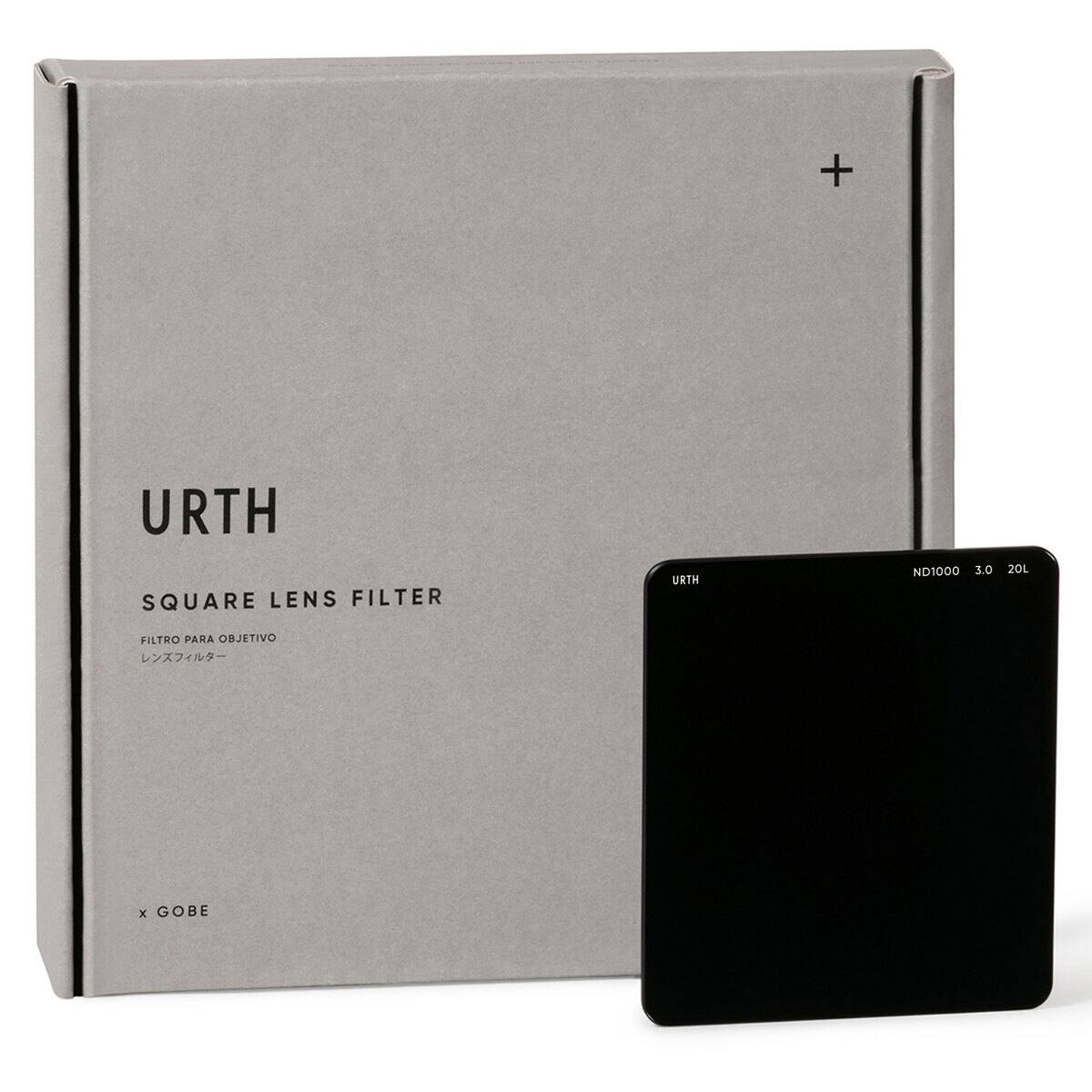 URTH SQUARE LENS FILTER  
URTH ND1000 3.0 20L  
FILTRO PARA OBJETIVO  
x GOBE