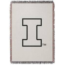 Chad & Jake - Illinois Fighting Illini Woven Blanket - White