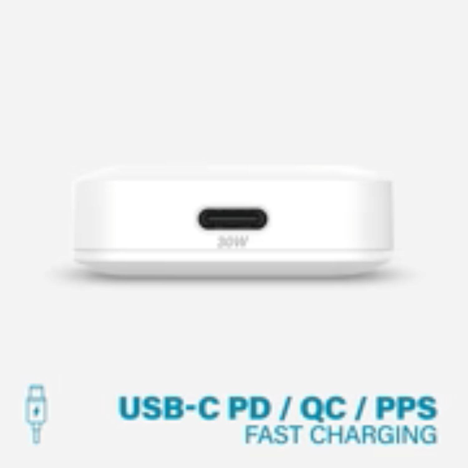 30W USB-C PD / QC / PPS FAST CHARGING