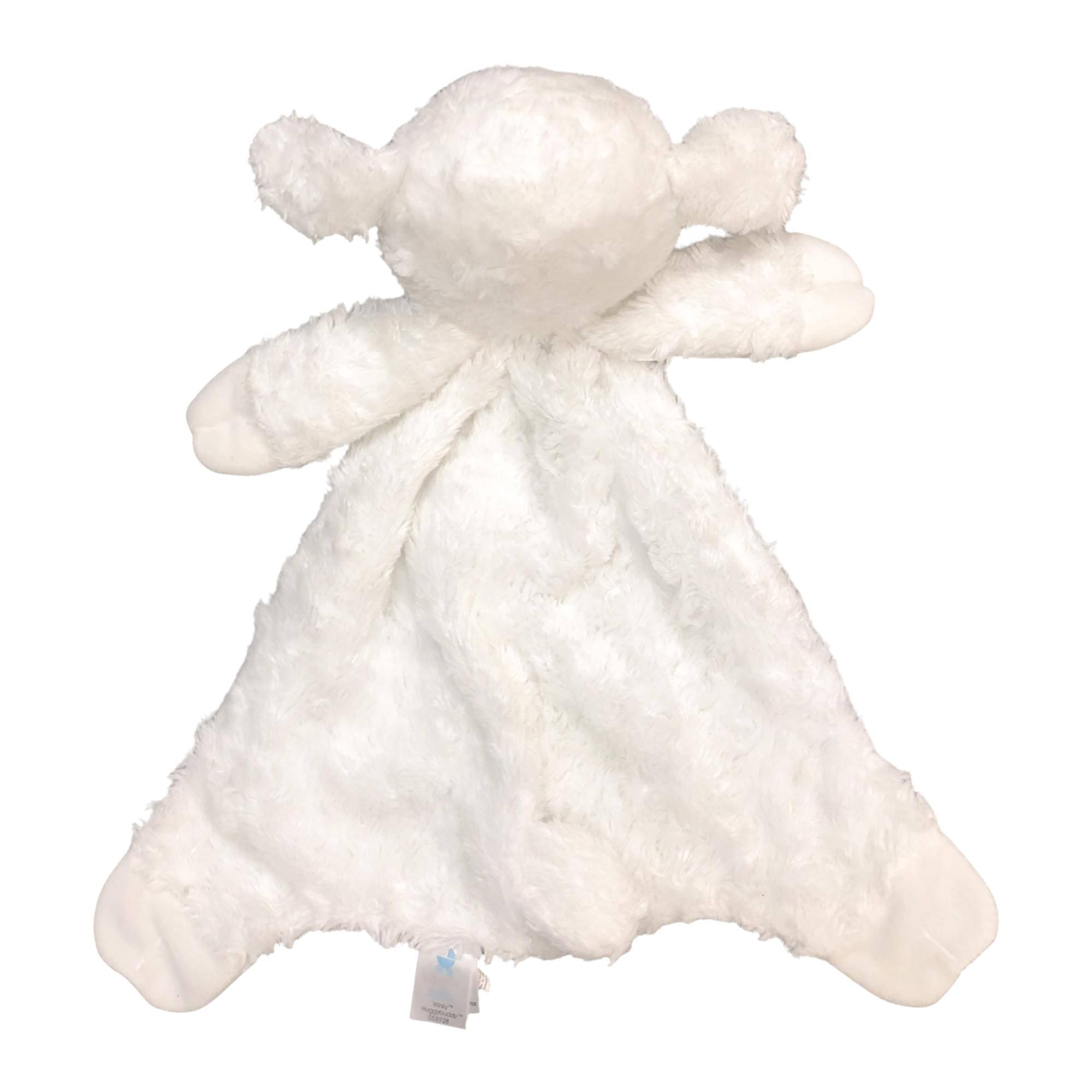 Alt View 10. Gund - Winky Lamb Huggybuddy 15 Inch Plush Animal Blanket - White.
