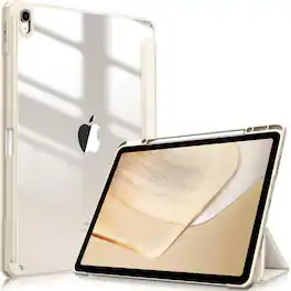 Kitcheniva - Shockproof Hybrid Slim Case For iPad Air 13 Inch M3 2025 Clear Shell Cover - Starlight