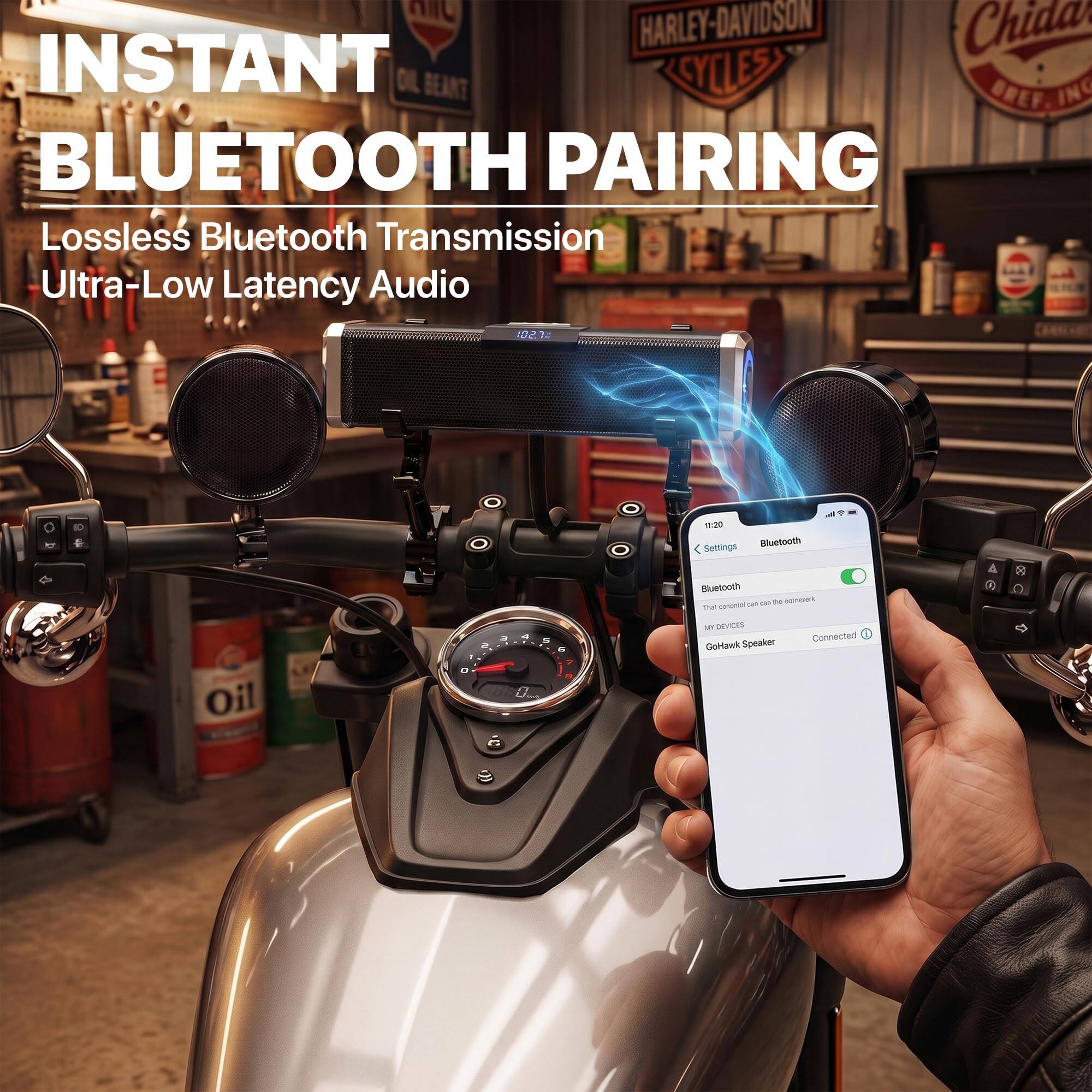 INSTANT BLUETOOTH PAIRING  
Lossless Bluetooth Transmission  
Ultra-Low Latency Audio