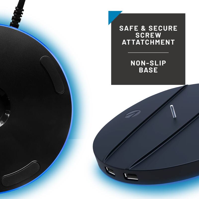 SAFE & SECURE SCREW ATTACHMENT  
NON-SLIP BASE