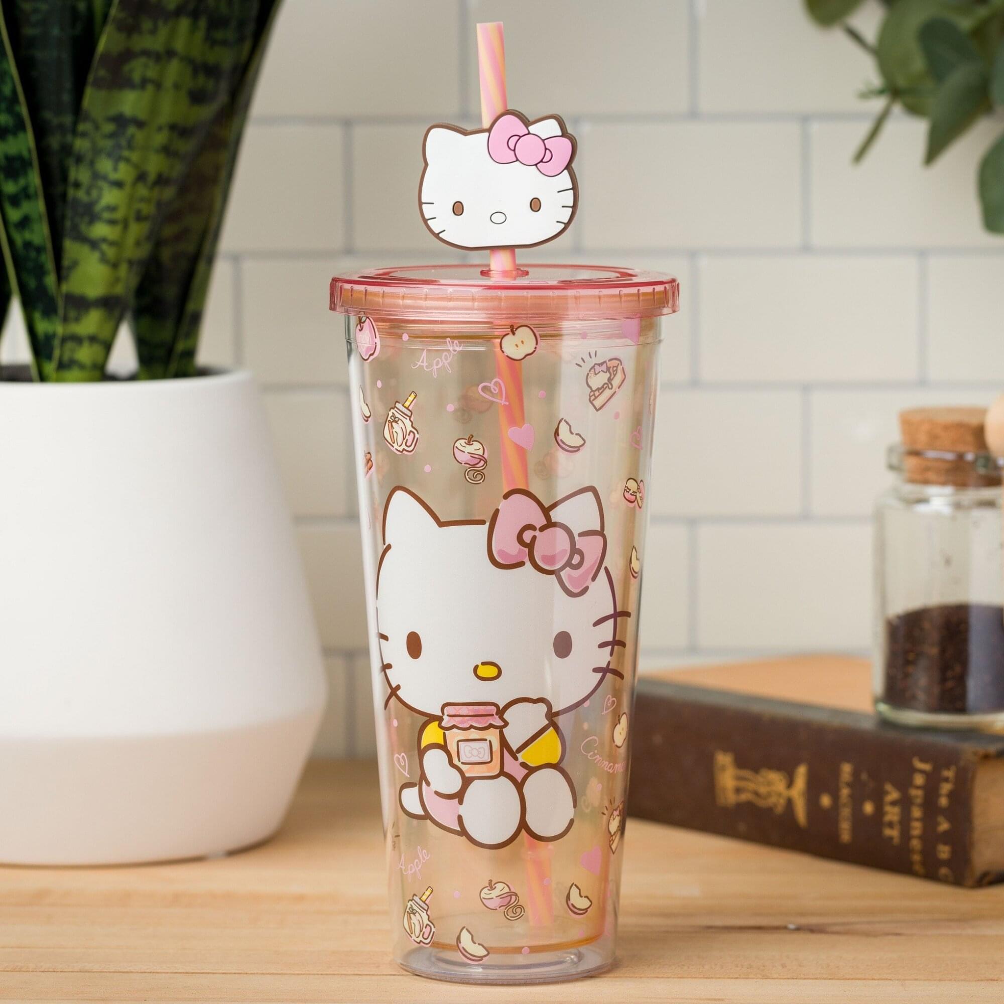 Silver Buffalo Sanrio Hello Kitty Sweet Snacks 24 Ounce Carnival Cup ...
