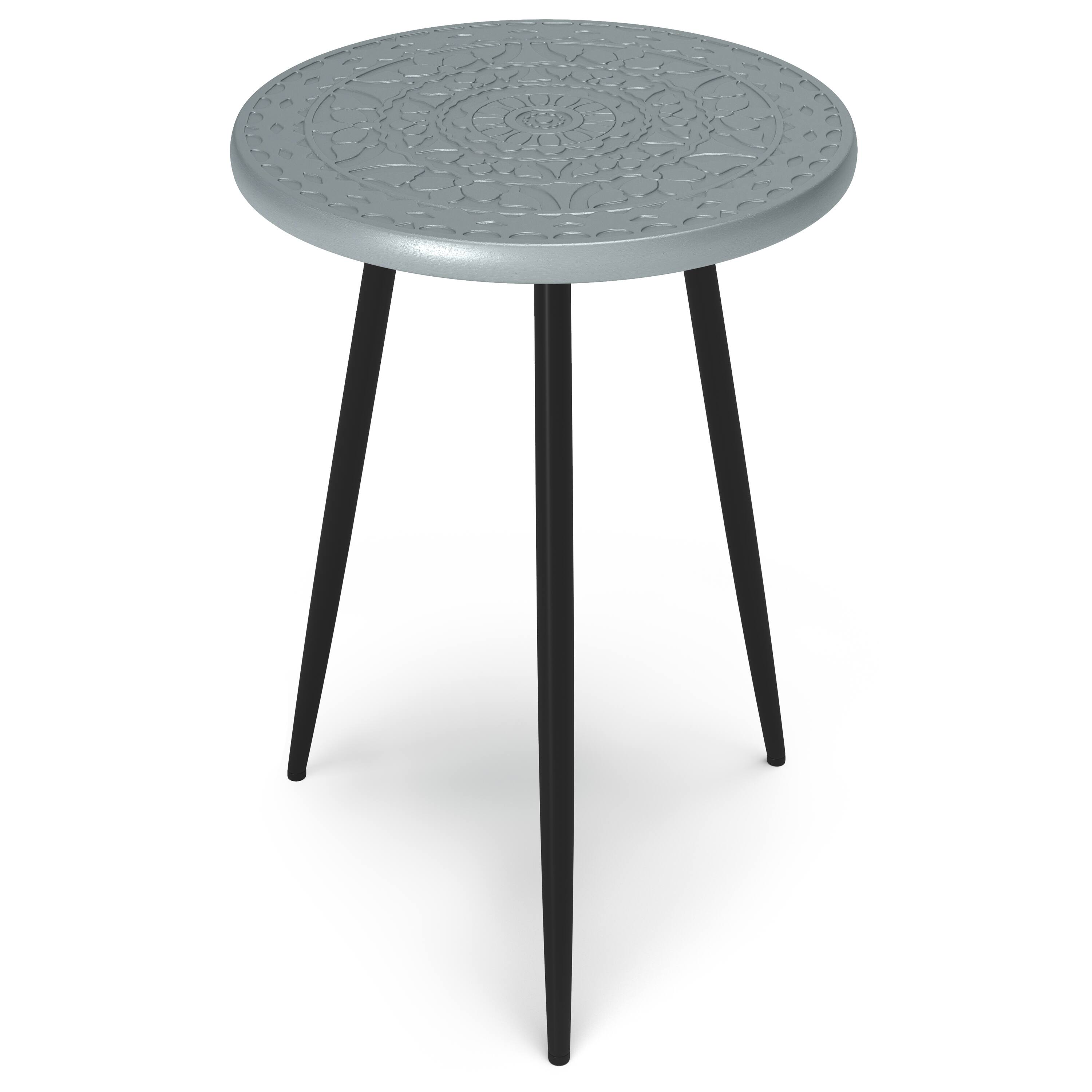 Simpli Home - Sherbourne Side Table - Gray - Front_Zoom