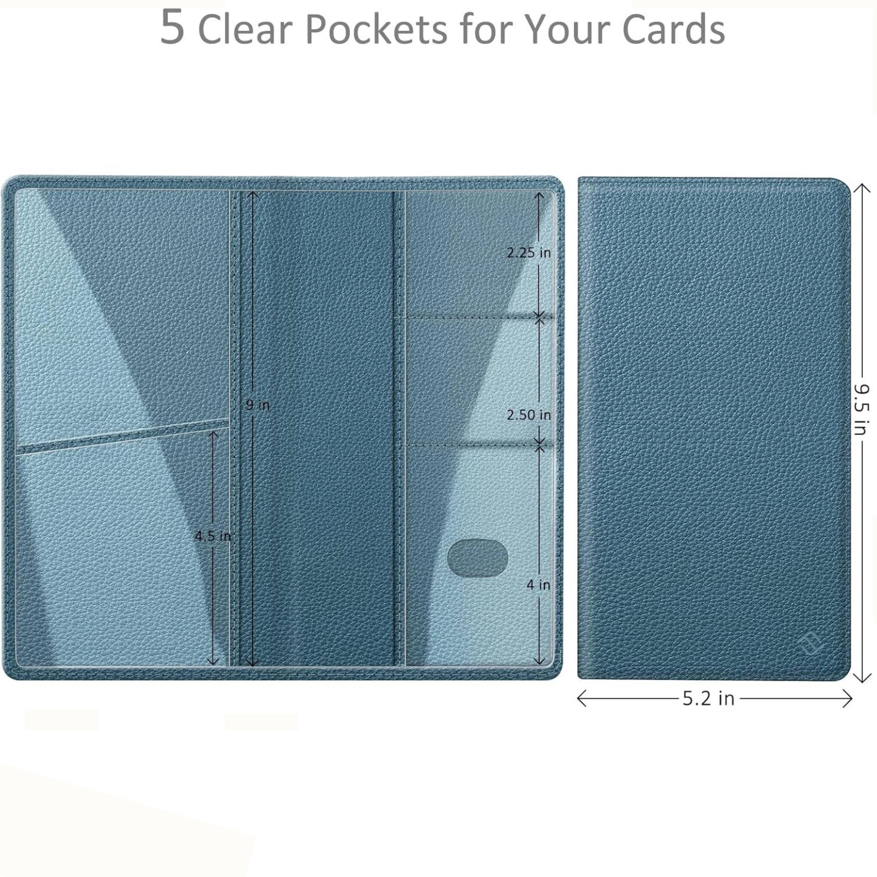 5 Clear Pockets for Your Cards

- 2.25 in
- 2.50 in
- 4.5 in
- 4 in
- 9 in
- 9.5 in
- 5.2 in
