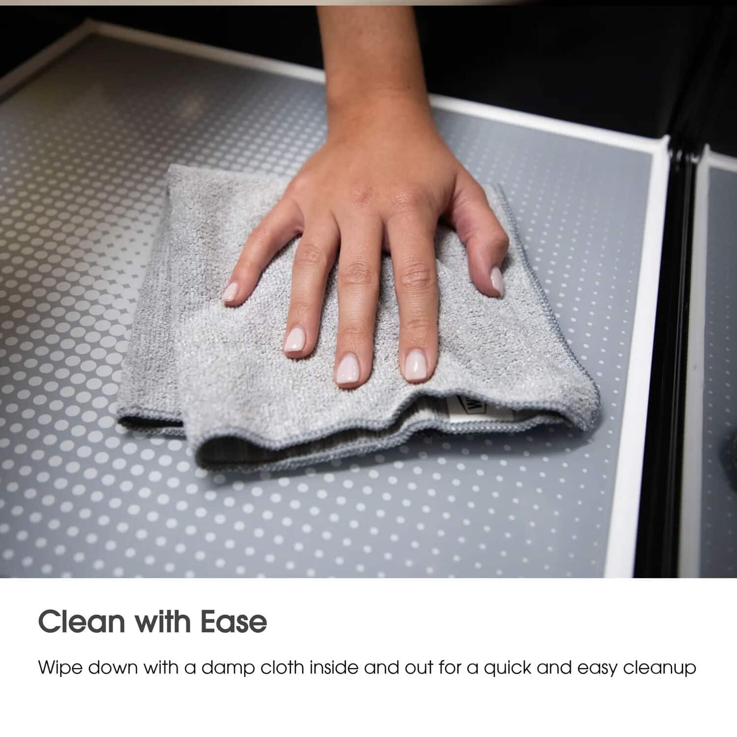 Clean with Ease: Wipe down with a damp cloth inside and out for a quick and easy cleanup.