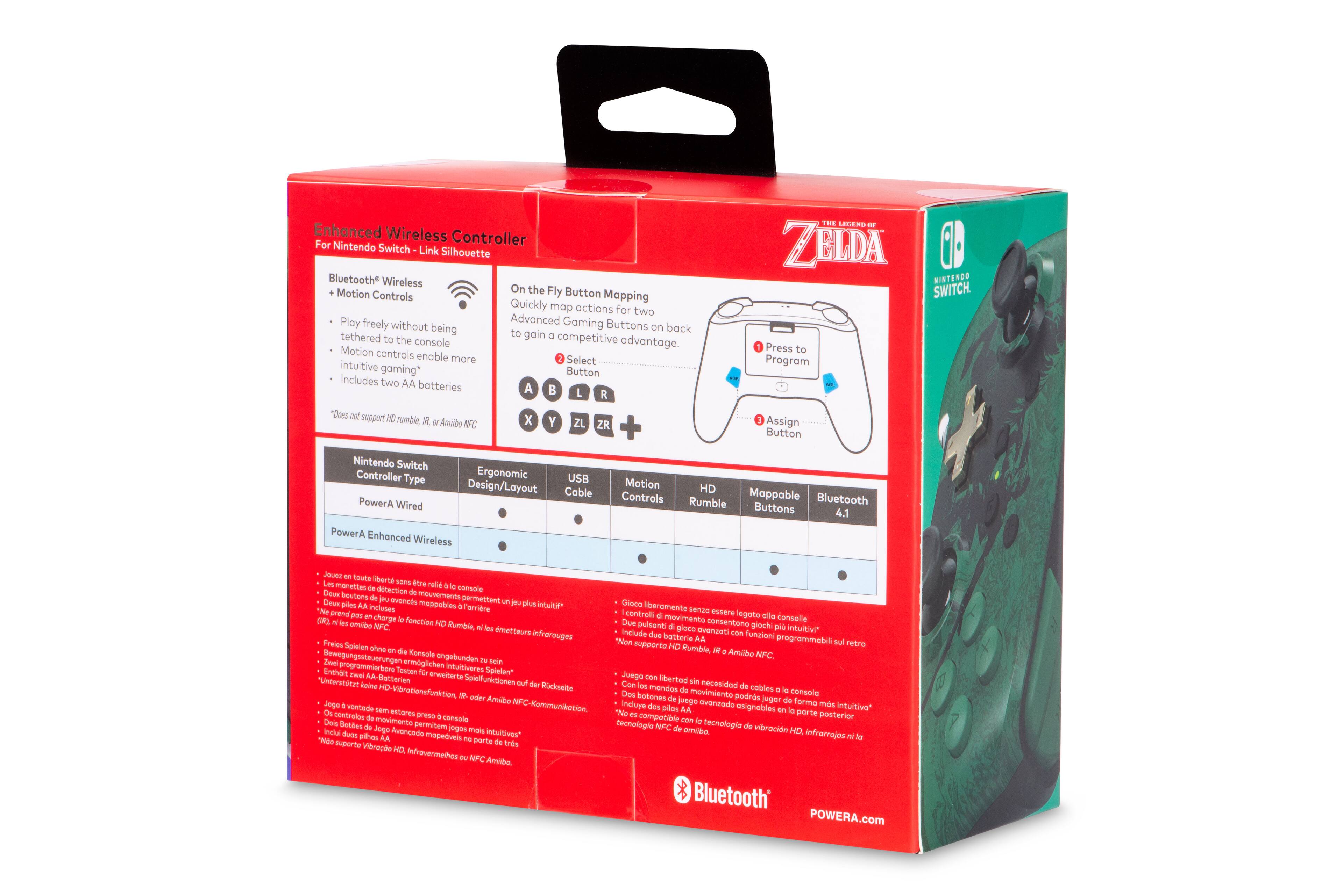 Alt View 18. PowerA - Enhanced Wireless Controller for Nintendo Switch - Link Silhouette.