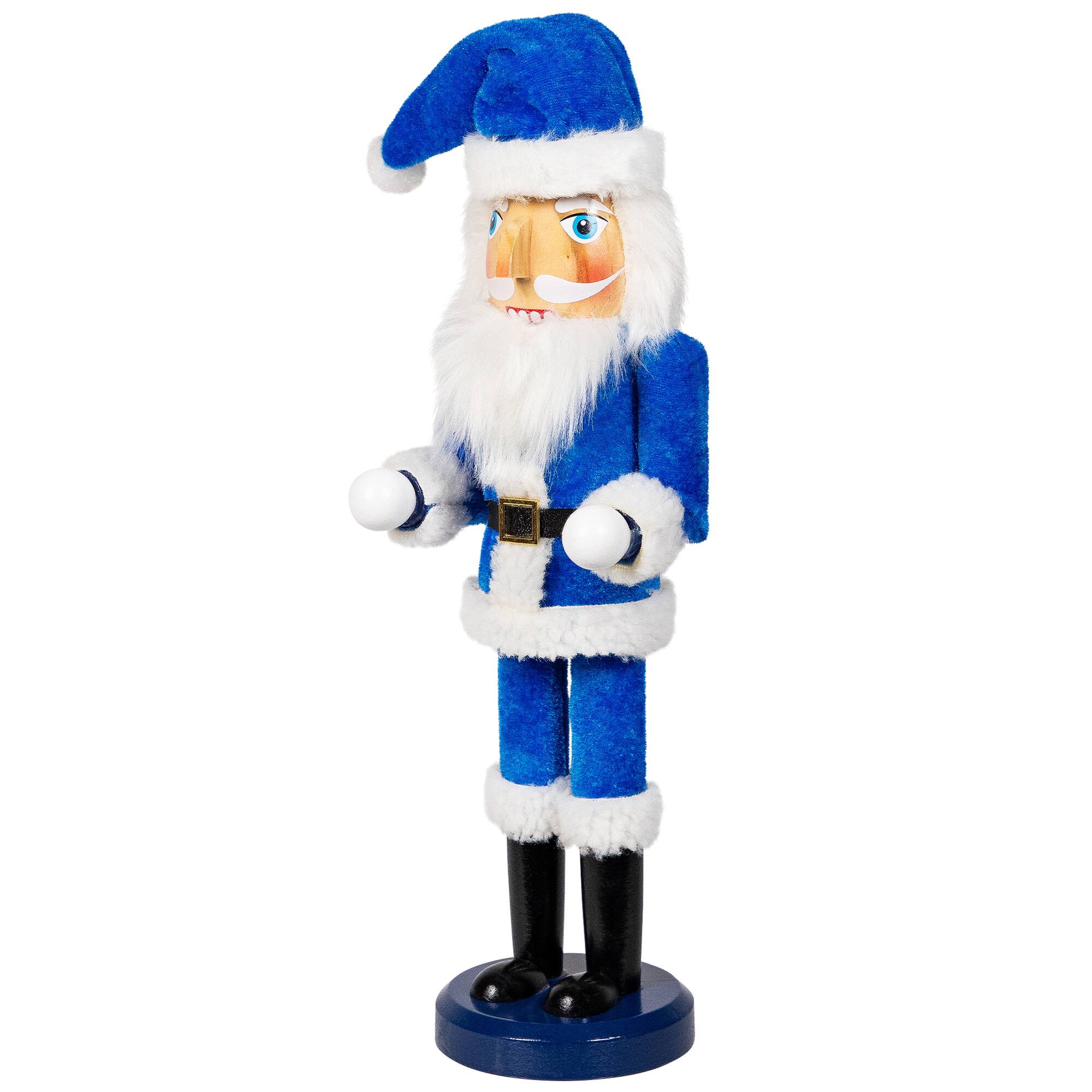 Alt View 3. Northlight - Santa Claus Wooden Holiday Nutcracker - 14" - White.