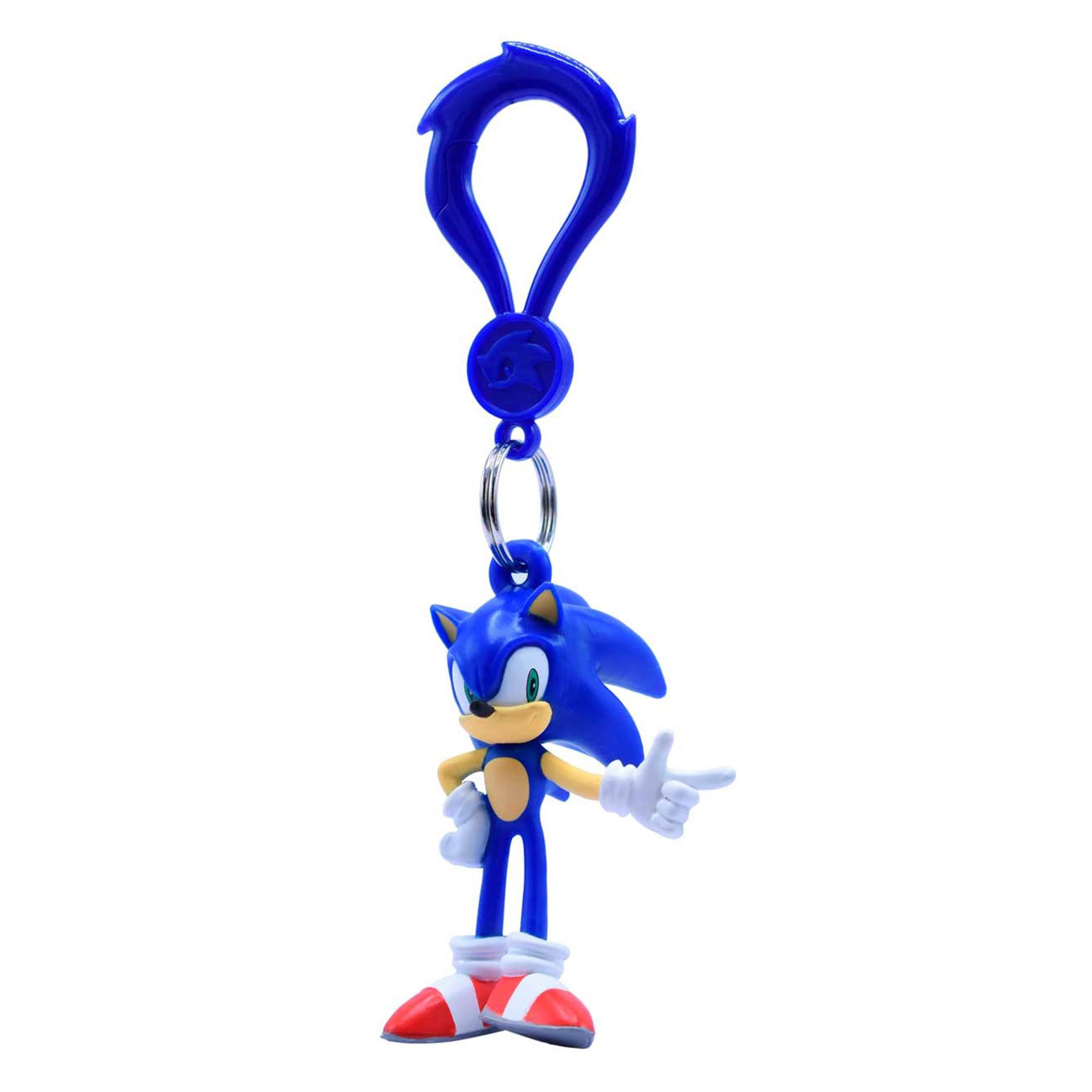 Alt View 4. Just Toys LLC - Sonic the Hedgehog Series 3 Mystery Backpack Hanger | One Random Blind Bag - Blue.