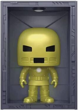 Marvel Exclusive Funko POP Deluxe | Hall of Armor Iron Man Model 1 - Gold