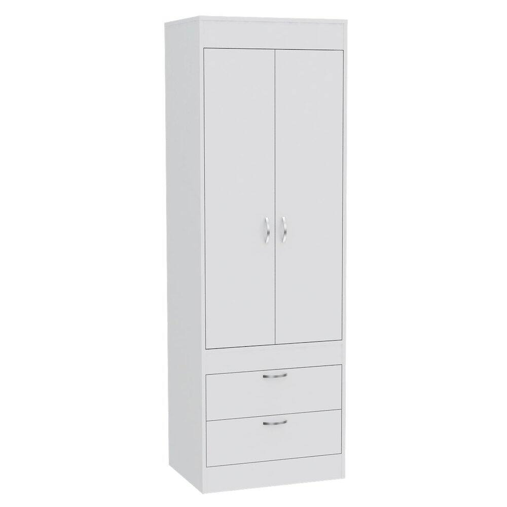 Front. TuHome - Lisboa Armoire White MDF - White.