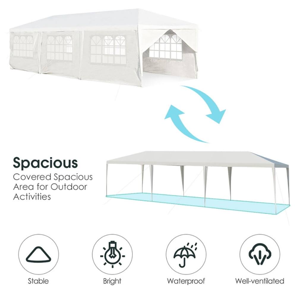 Spacious  
Covered Spacious Area for Outdoor Activities  
Stable  
Bright  
Waterproof  
Well-ventilated