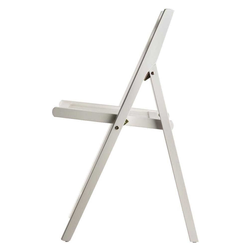 Alt View 2. FurniFact - 4-PC Folding Chair Set - White.