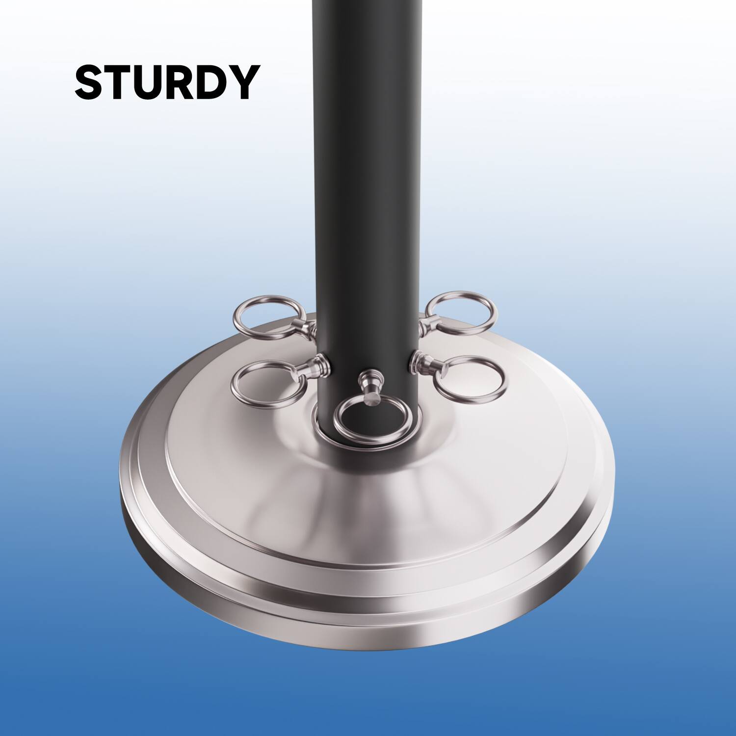 Left. GSE Games & Sports Expert - Metal 6 Floor Stand Pool Cue Rack, Billiard Pool Cue Rack Only - Matte Black & Brushed Nickel - Matte Black & Brushed Nickel.