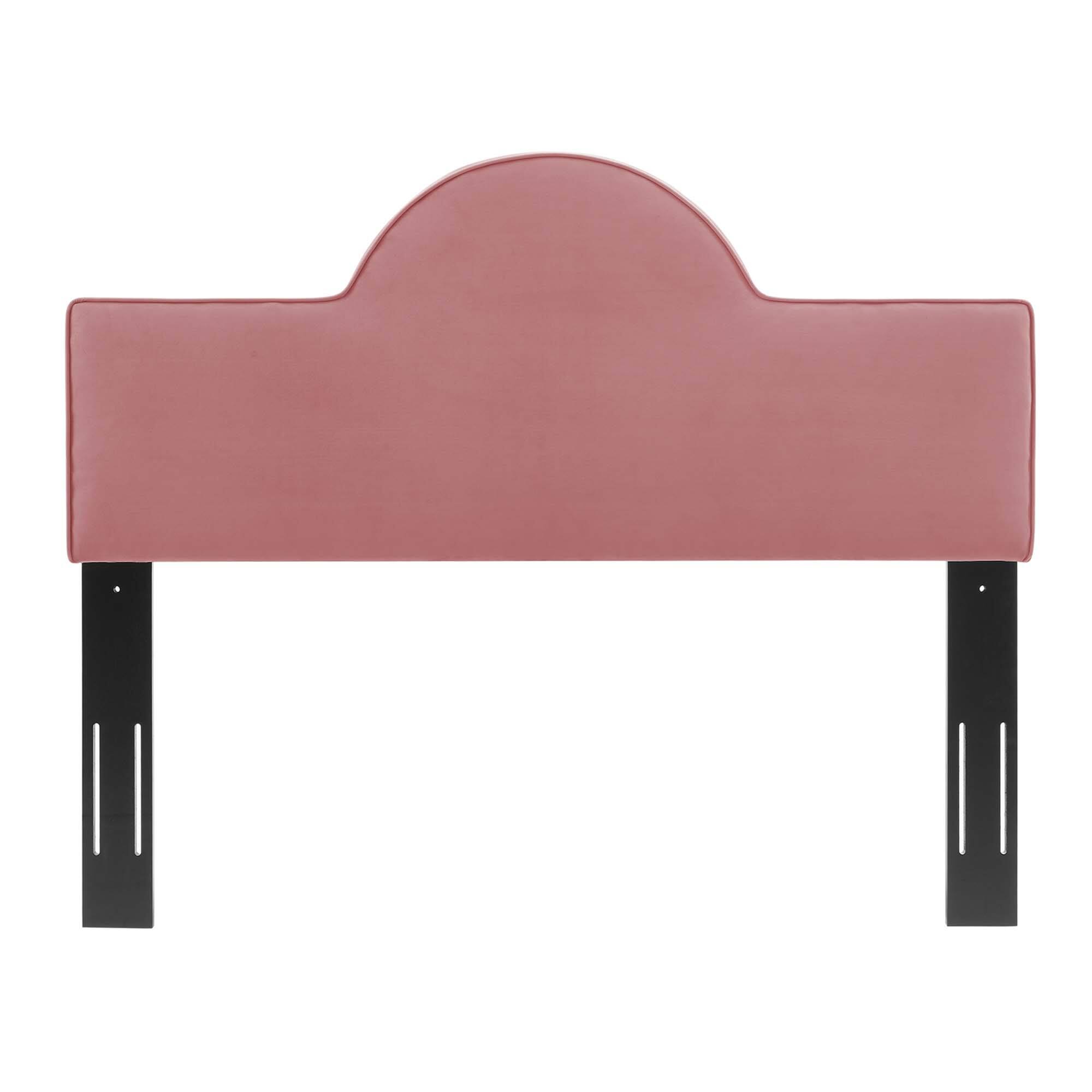 Back. Modway - Dawn Performance Velvet Twin Headboard by Modway - Dusty Rose.