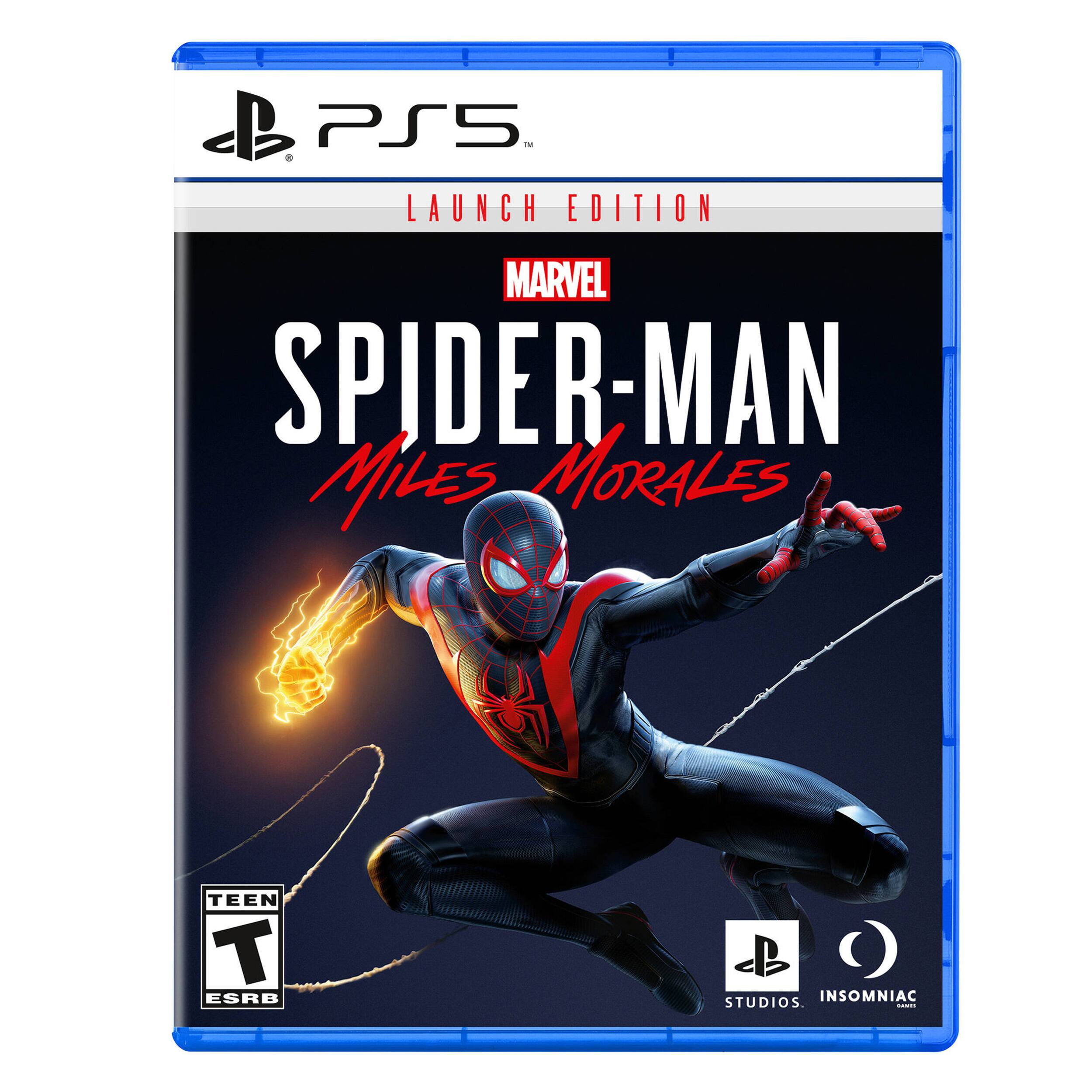 PS5 - Launch Edition Marvel Spider-Man: Miles Morales Teen Rating ESRB BB Studios Insomniac.