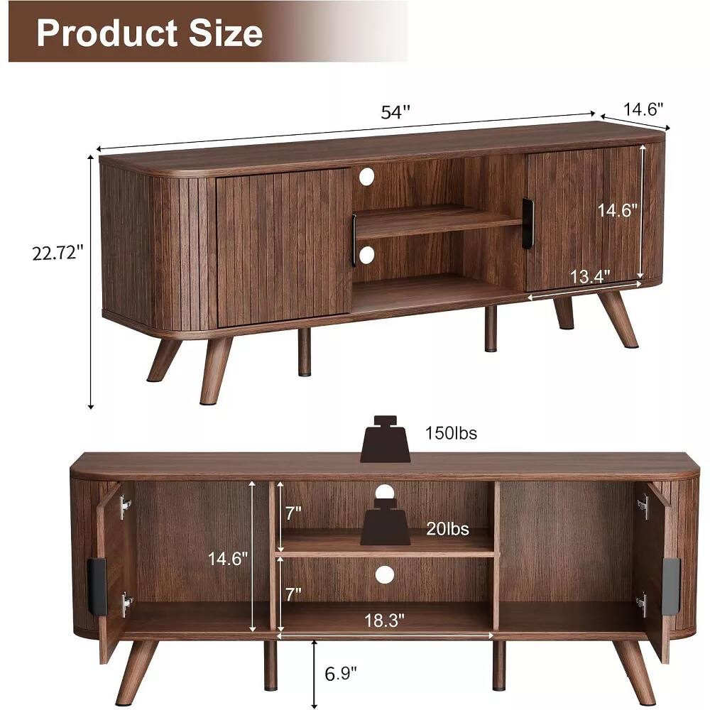 Product Size  
54"  
14.6"  
14.6"  
22.72"  
13.4"  
150lbs  
7"  
20lbs  
14.6"  
7"  
18.3"  
6.9"
