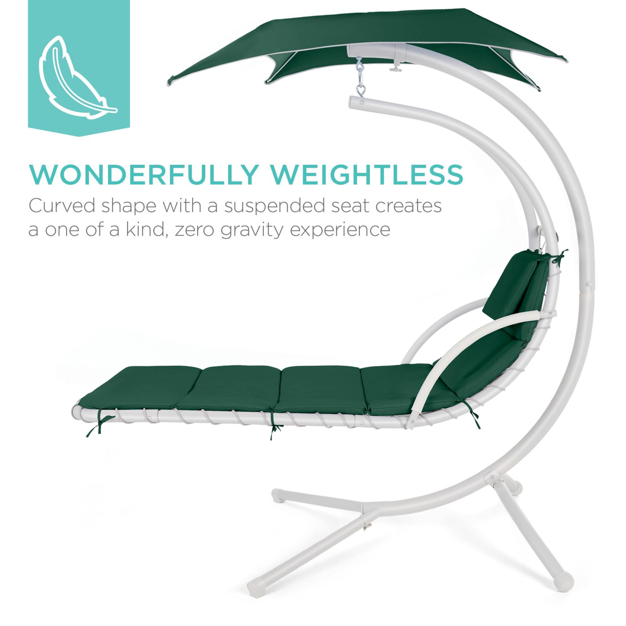 WONDERFULLY WEIGHTLESS  
Curved shape with a suspended seat creates a one of a kind, zero gravity experience