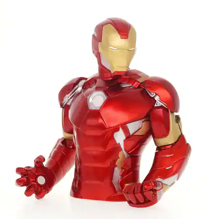 Front. Monogram - Monogram International - Iron Man (New) PVC Bust Bank - COLLECTIBLES - Multicolor.