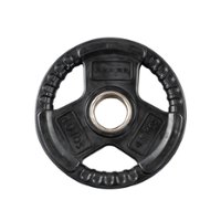 Inspire Fitness 10 LB Rubber Olympic Weight Plate - Black - Front_Zoom