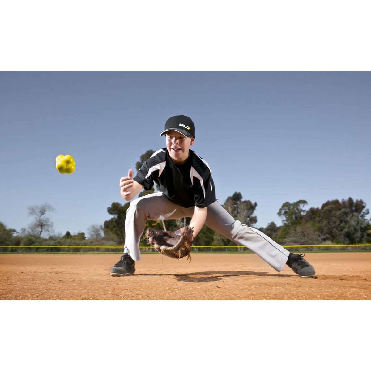 Alt View 2. SKLZ - SKLZ Baseball Reaction Ball Fielding Training Aid - Yellow.