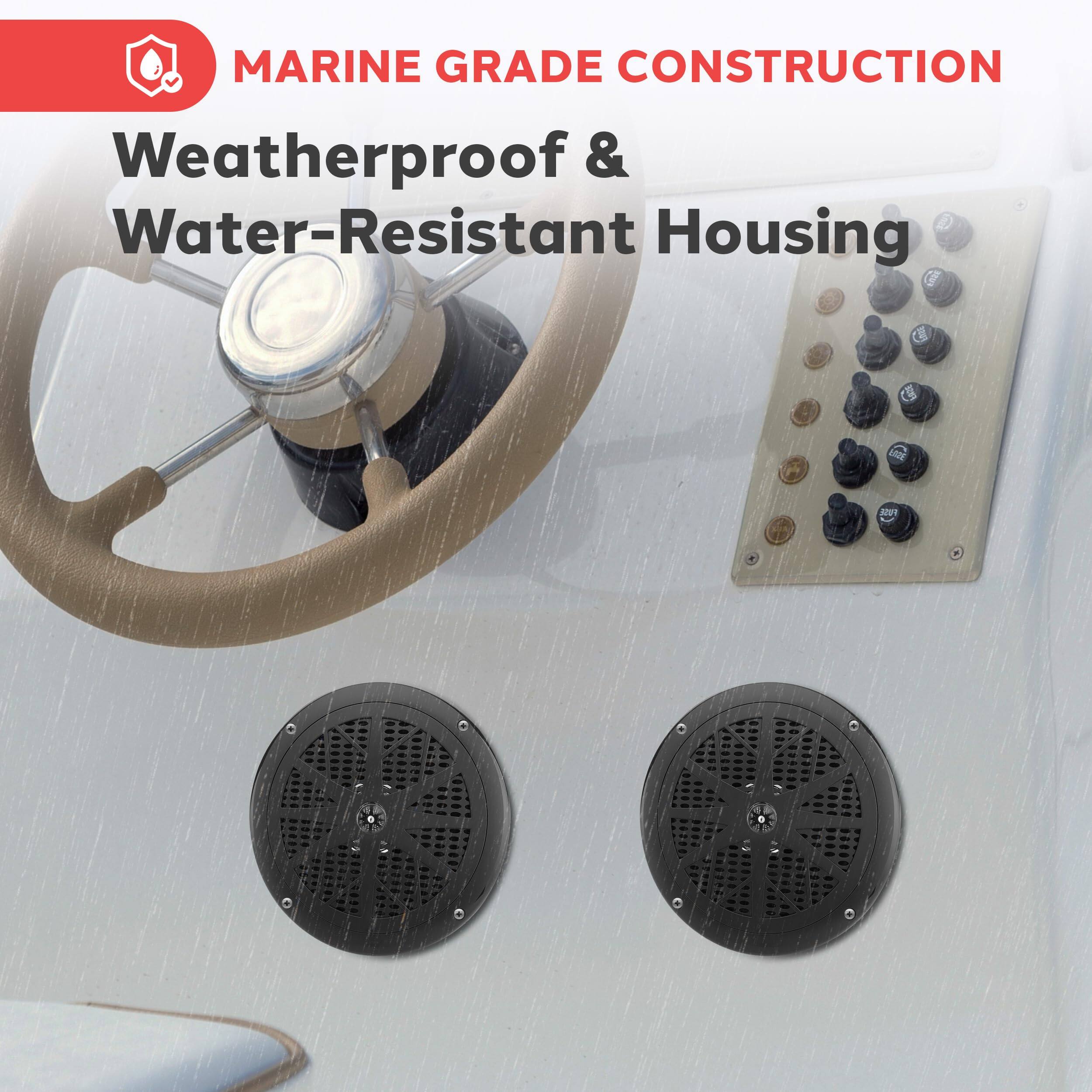 MARINE GRADE CONSTRUCTION Weatherproof & Water-Resistant Housing LIOR