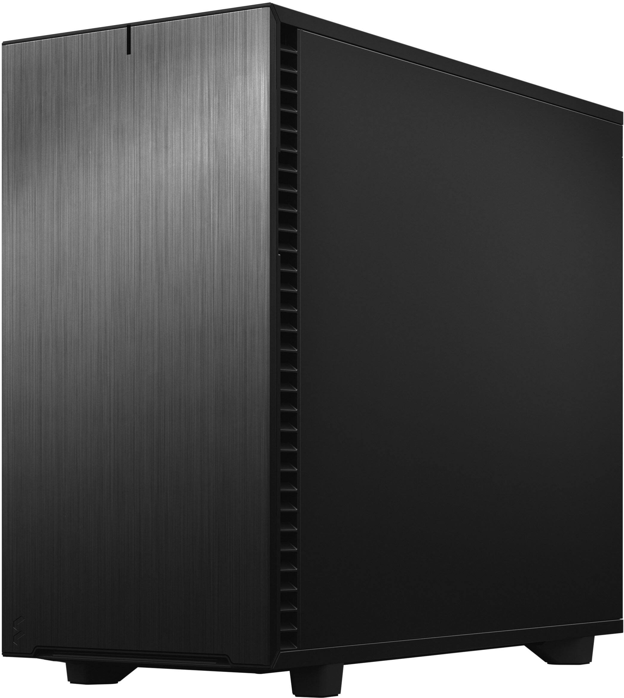 Alt View 8. Fractal Design - Fractal Design Define 7 Black Brushed Aluminum/Steel E-ATX Silent Modular Mid Tower PC Case - Black.