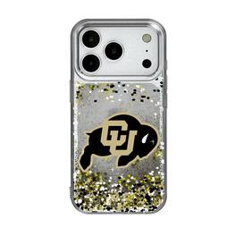 Keyscaper - NCAA - Colorado Buffaloes iPhone Glitter Confetti Design Case - 14 - Multicolor