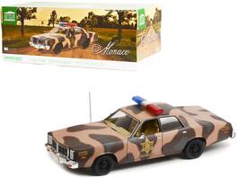 1978 Dodge Monaco Camouflage "Hazzard County Sheriff" 1/18 Diecast Model Car by Greenlight - Brown