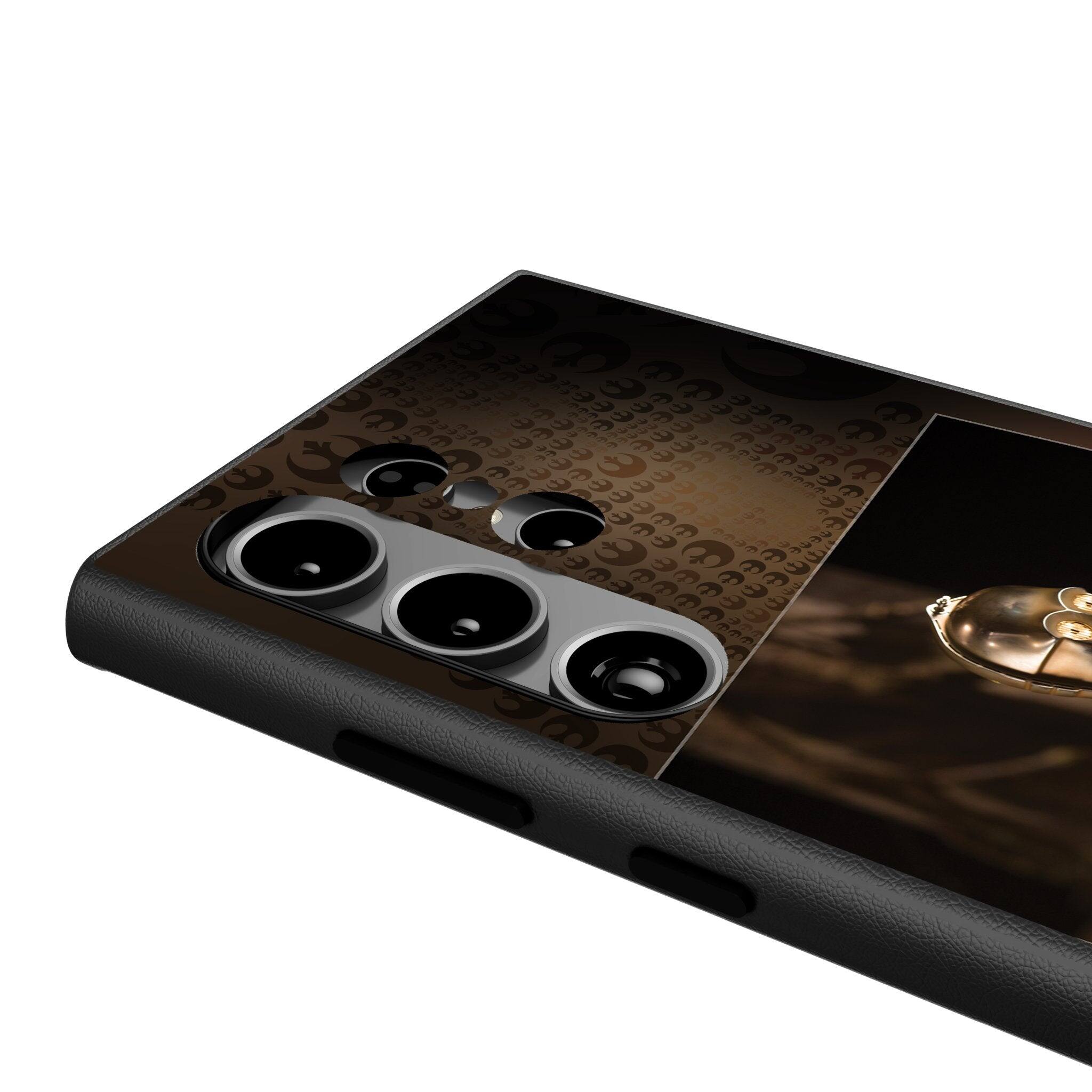 Back. Keyscaper - Star Wars: A New Hope Portrait MagSafe Compatible Phone Case - Samsung Galaxy S25 Ultra - C-3PO.