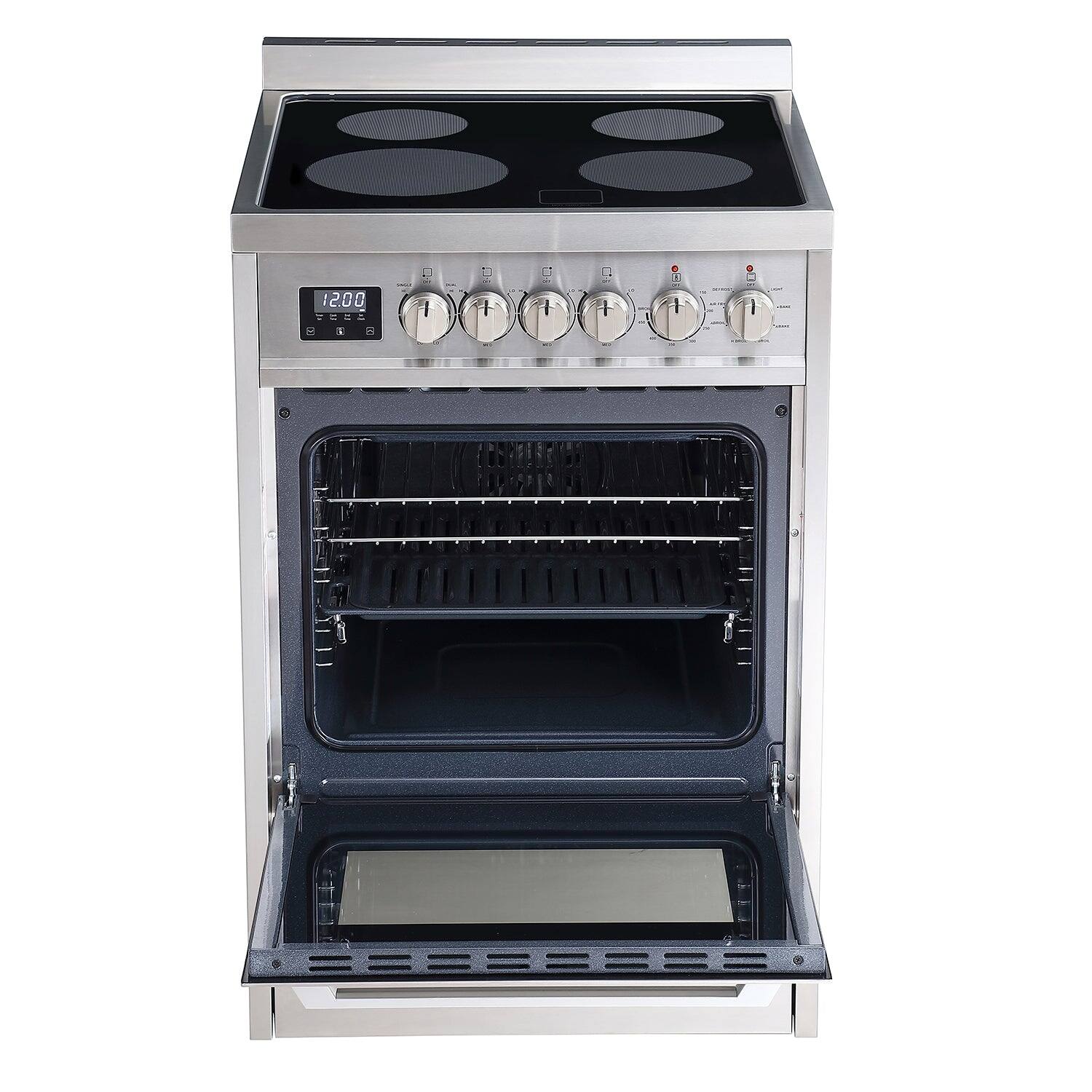 Back. Rangaire - Rangaire 24" Electric Range AirFry Convection Oven Freestanding Stainless Steel RRE241TS - Stainless steel.