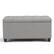 Front. Simpli Home - Sienna Storage Ottoman Bench - Dove Gray.