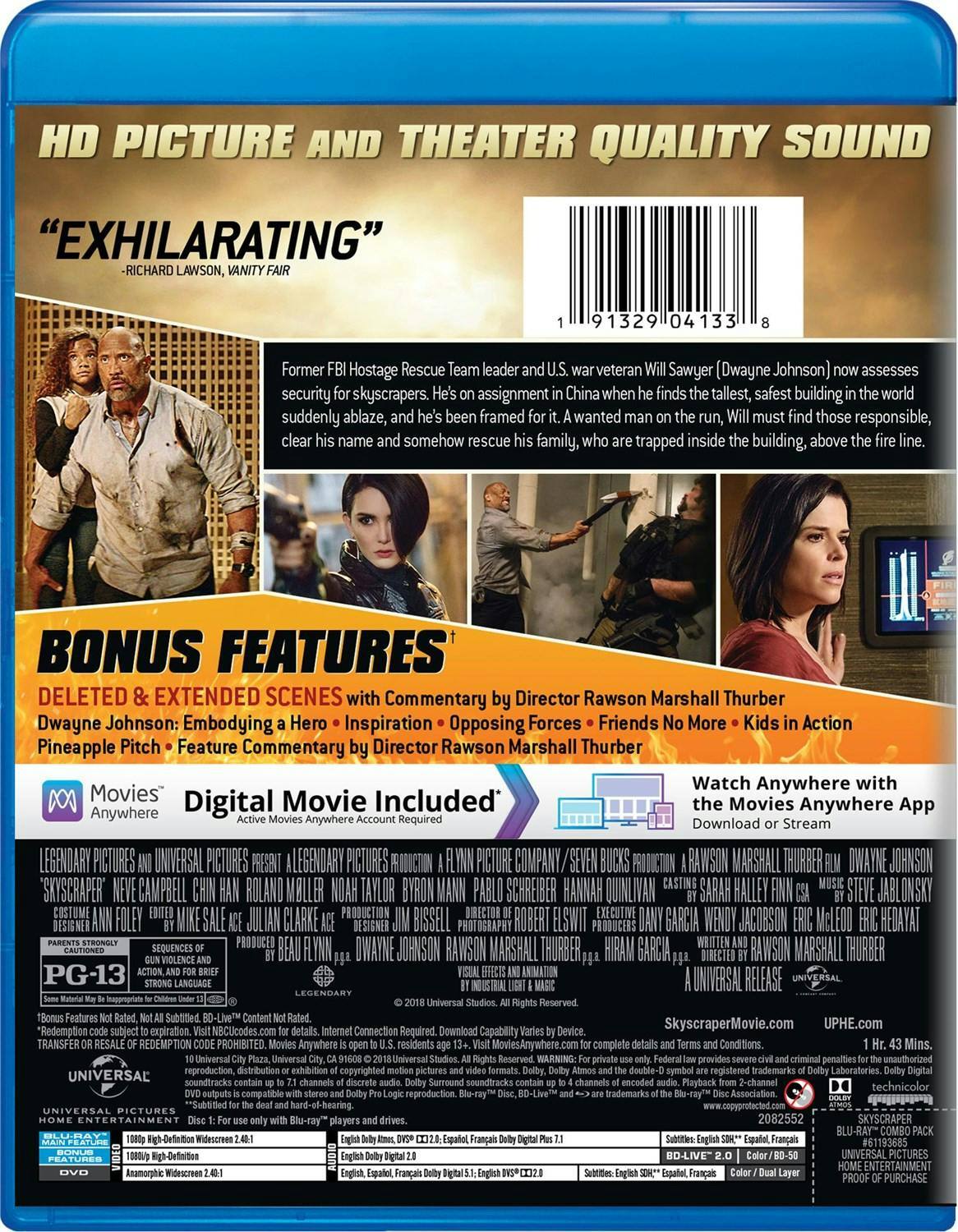 Back. Skyscraper (DVD) [Blu-ray].