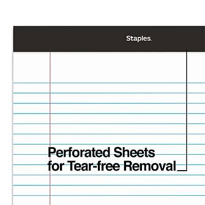 Staples.  
Perforated Sheets for Tear-free Removal