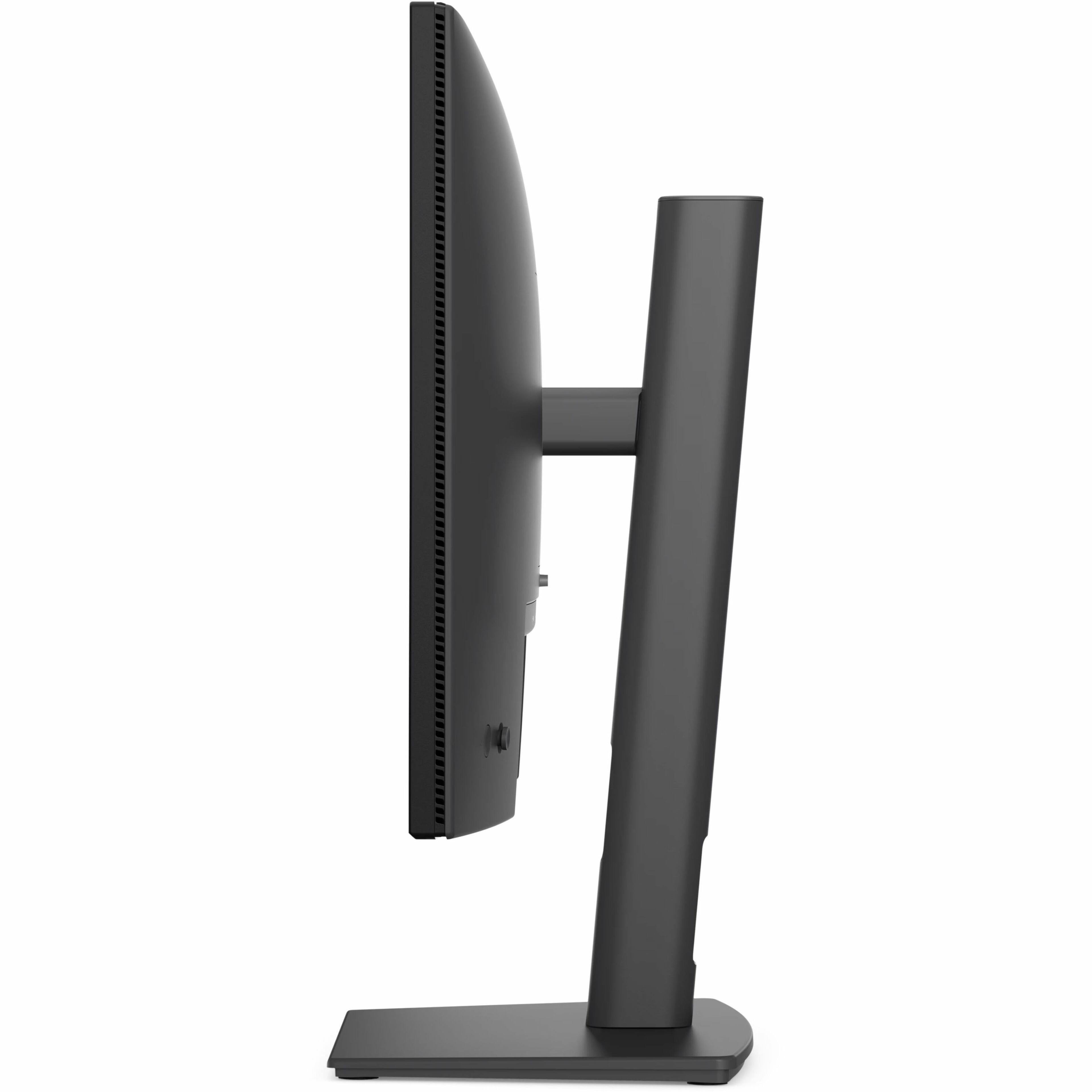 Left. Dell - Dell Pro P 24 Monitor - Dark Gray, Gray.