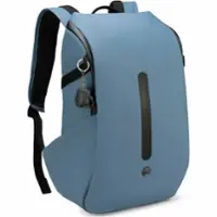 Swissdigital Design - LAMONE L LED TSA-Friendly Water-Resistant Backpack With USB Charging Port  RFID Protection and Fits Up to 16″ Laptop - Dark Blue - Front_Zoom