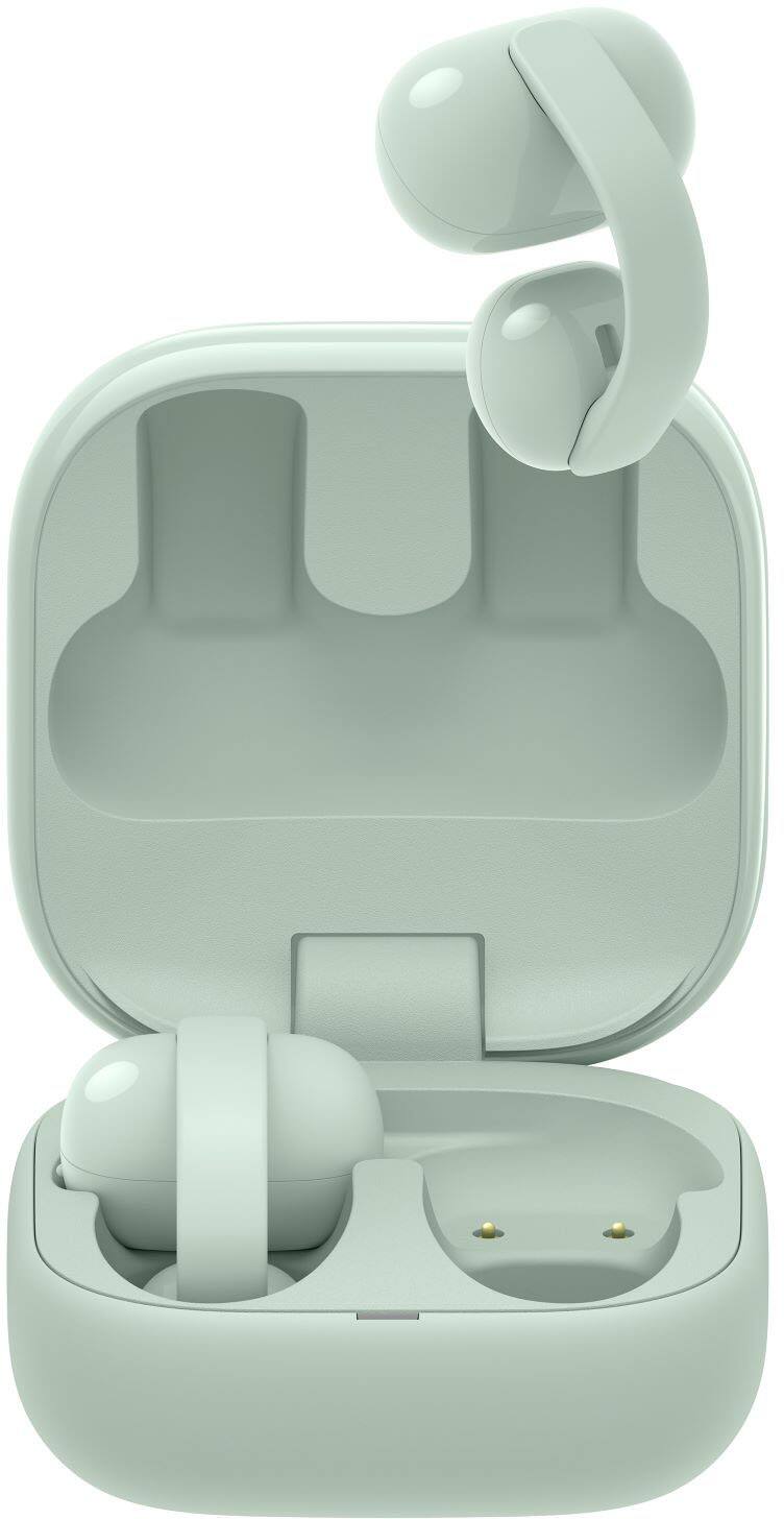 Alt View 1. Sony - LinkBuds Clip Truly Wireless Open Earbuds - Green.