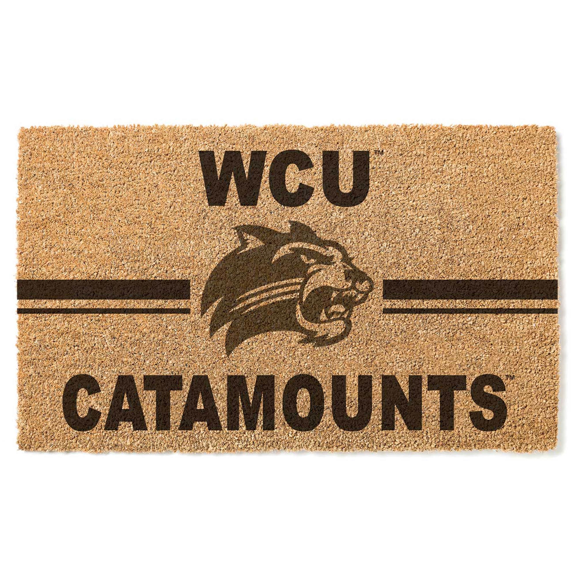 Jardine - Western Carolina Catamounts 18'' x 34'' Team Logo Doormat - Brown