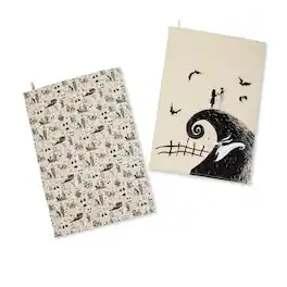 Disney - The Nightmare Before Christmas Black and White Kitchen Hand Towel Set - Black/White