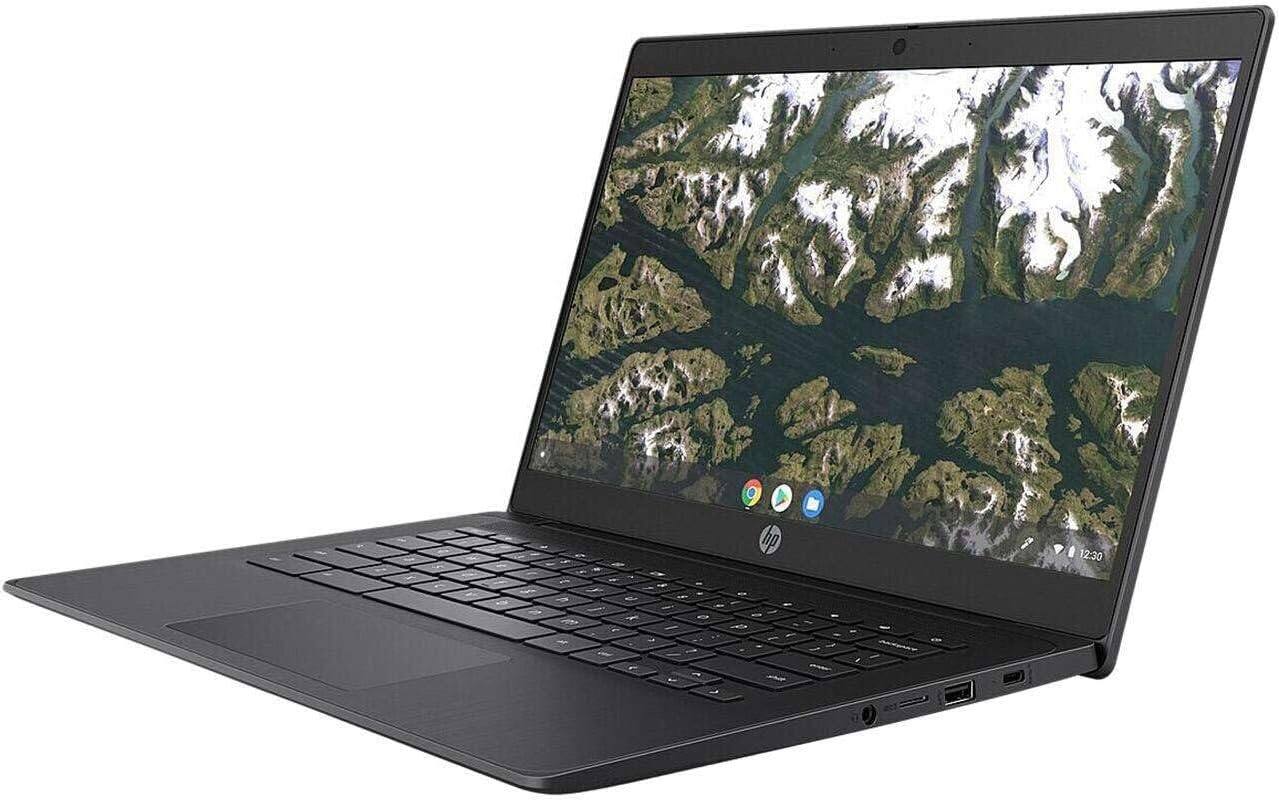 Front. HP - HP Chromebook 11A G8 EE Certified Refurbished AMD A4-9120C 4 GB DDR4 RAM, 32 GB eMMC storage - Black.
