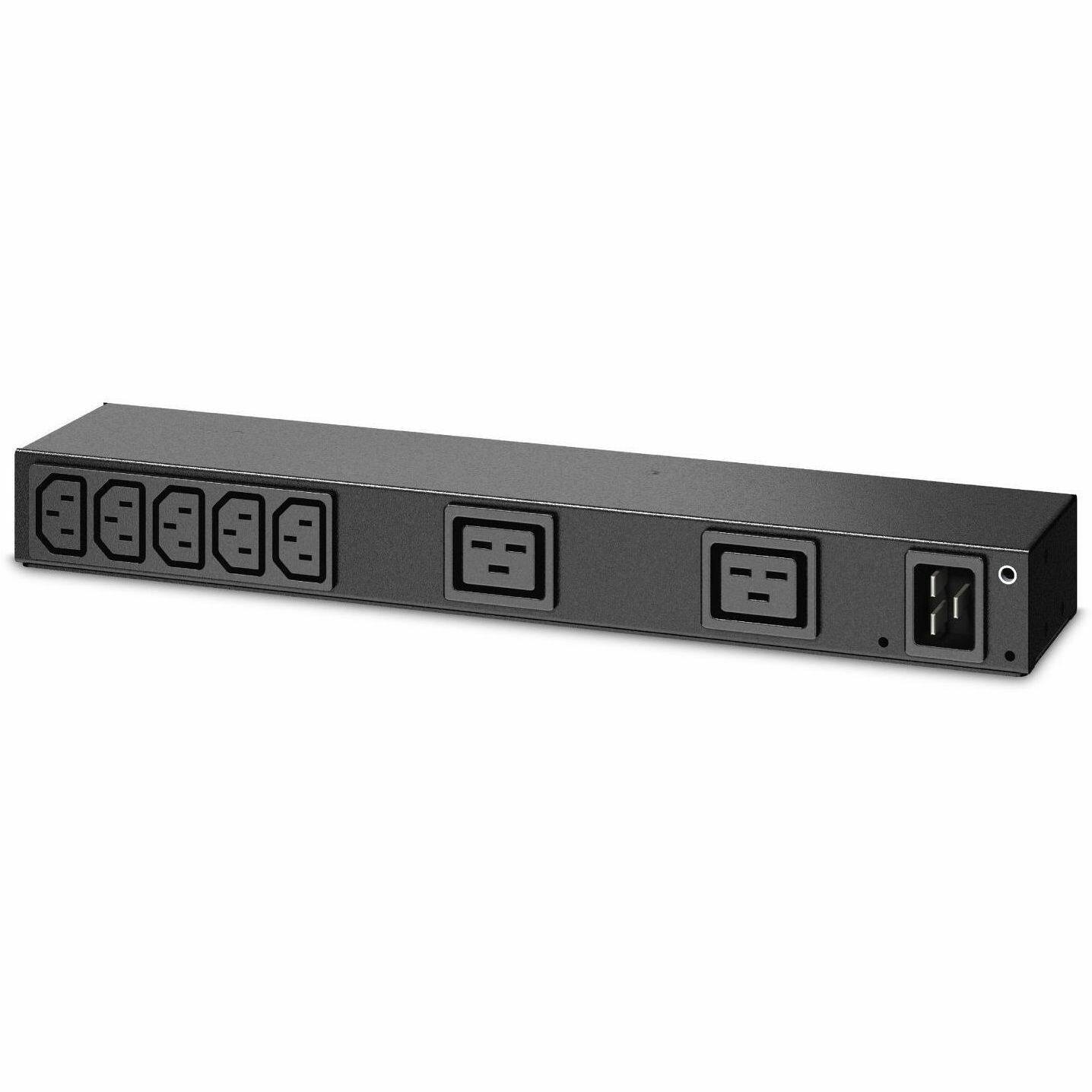 Alt View 1. APC - APC NetShelter Basic Rack PDU, 0U/1U, 100-240V/20A, 220-240V/16A, 7 C13 and 2 C19 outlet - Basic - IEC 60320 C20 - 100 - Unknown.