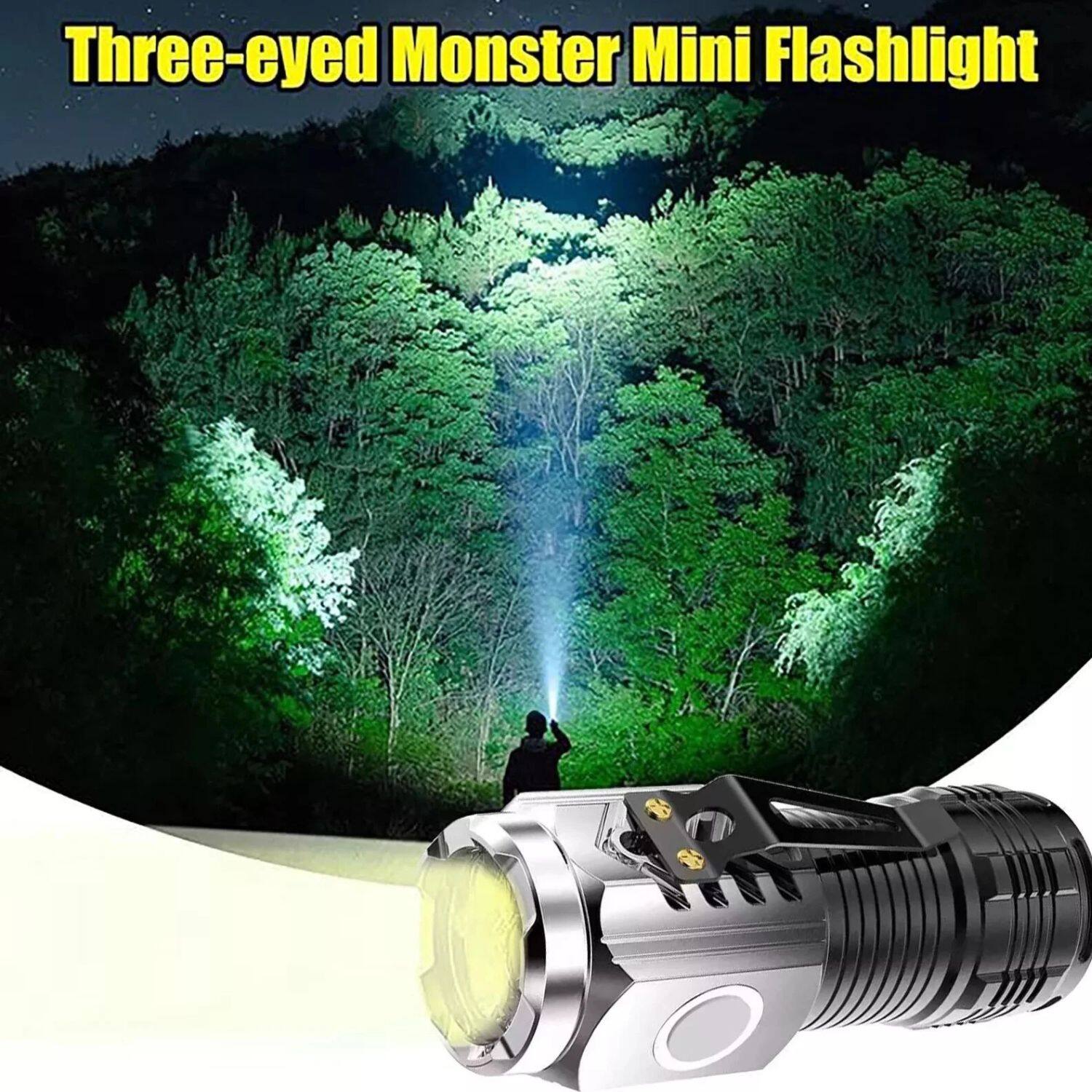 Three-eyed Monster Mini Flashlight