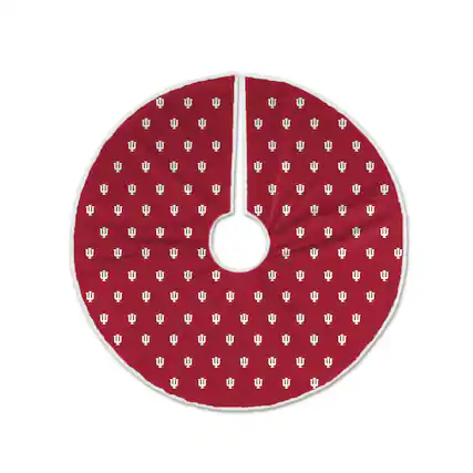 Front. Pegasus - Indiana Hoosiers Microplush Christmas Tree Skirt - Multicolor.