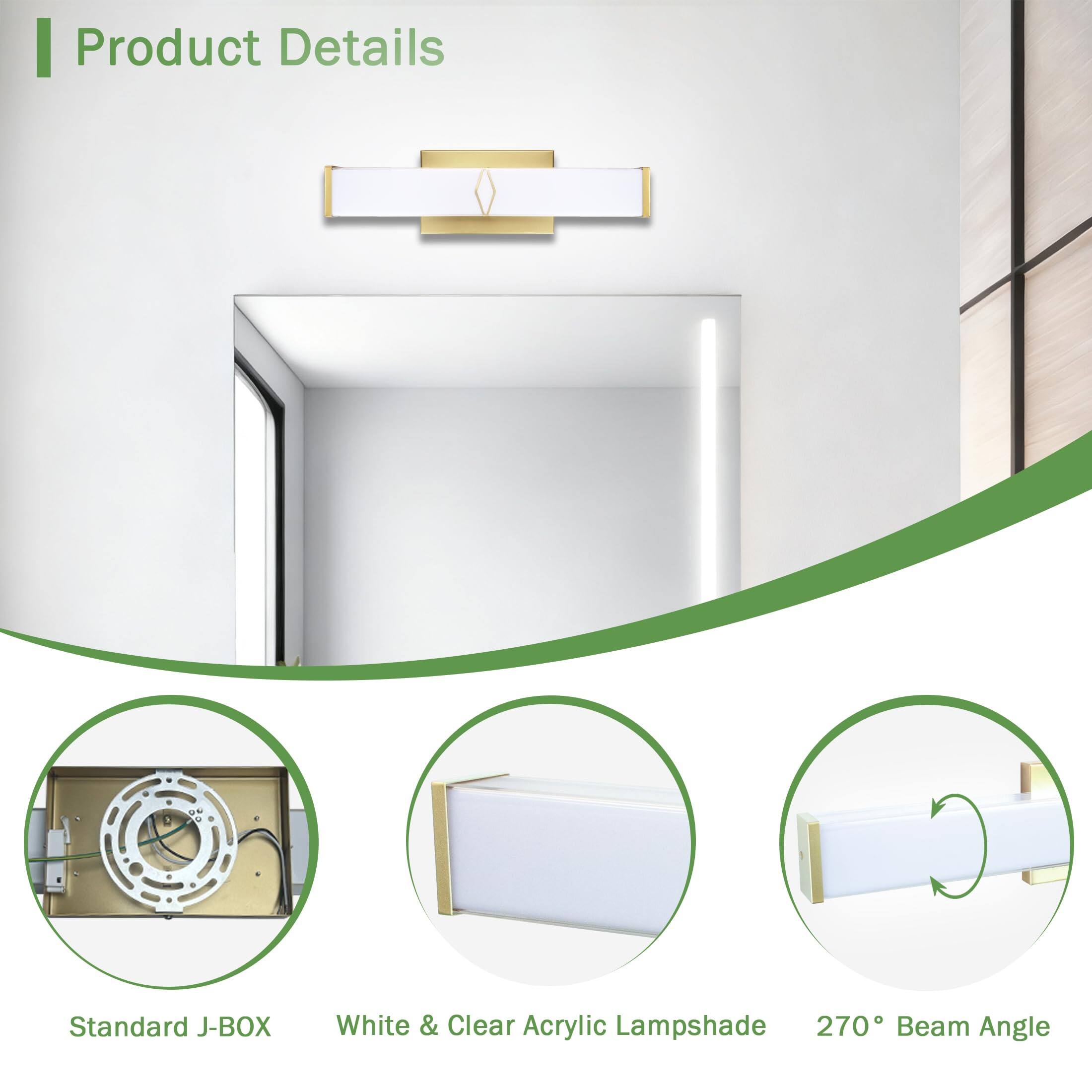 Product Details

- Standard J-BOX
- White & Clear Acrylic Lampshade
- 270° Beam Angle