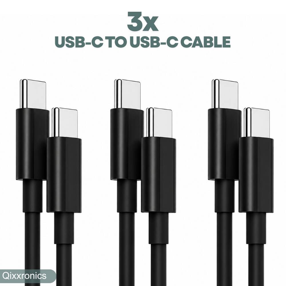 3x USB-C TO USB-C CABLE

Qixxronics