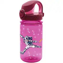 Nalgene - Kid's Sustain 12 oz. On The Fly Astronaut Tritan Water Bottle - Pink - Pink Astronaut