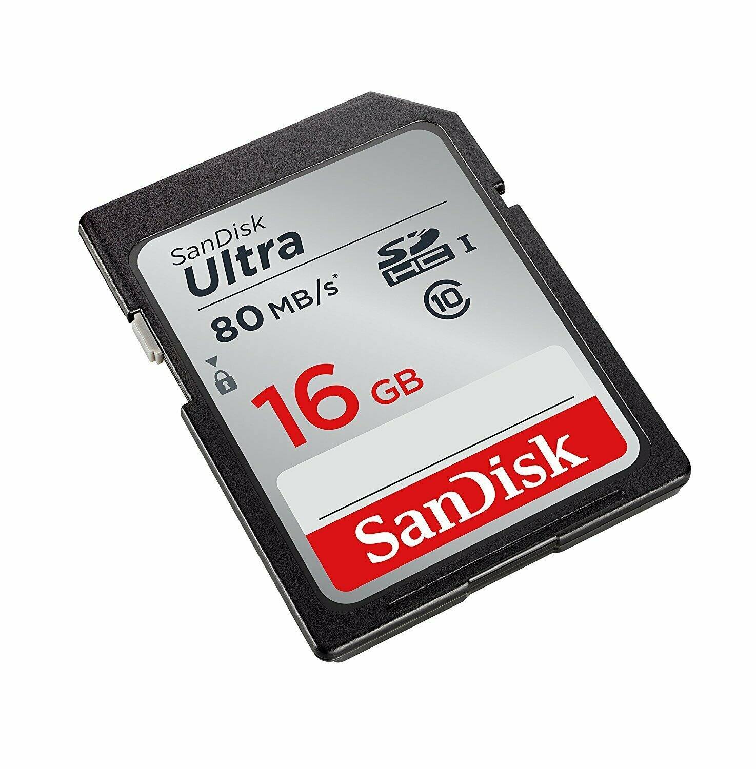 SanDisk Ultra  
80 MB/s*  
16 GB  
Class 10  
SanDisk