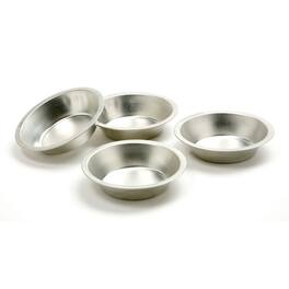 Norpro - Aluminum Mini Pie Pan, 5-Inch, Set of 4 - Silver